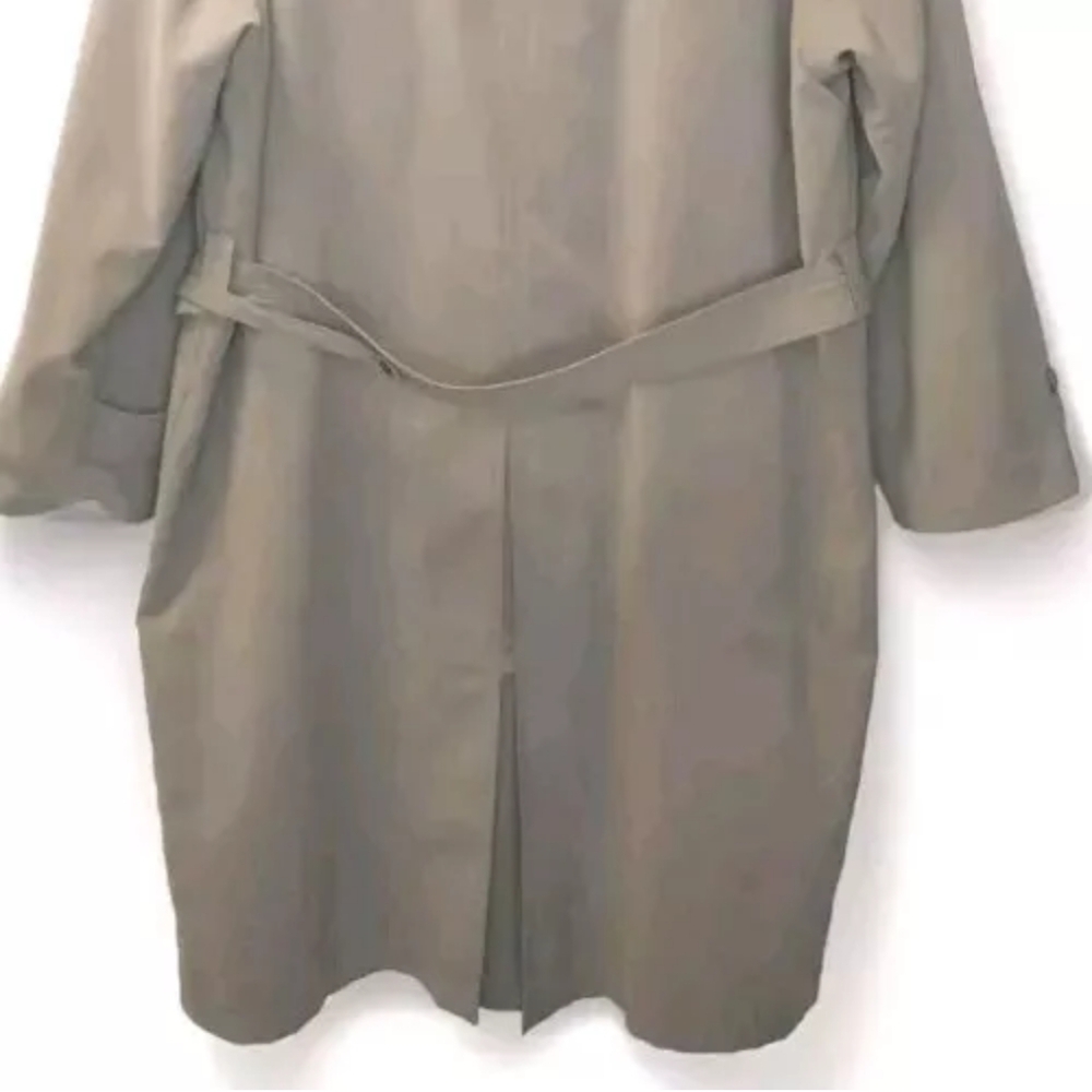 Ralph Lauren Trench Coat 44L Wool Liner Old Money English Country Khaki Green - Picture 7 of 16